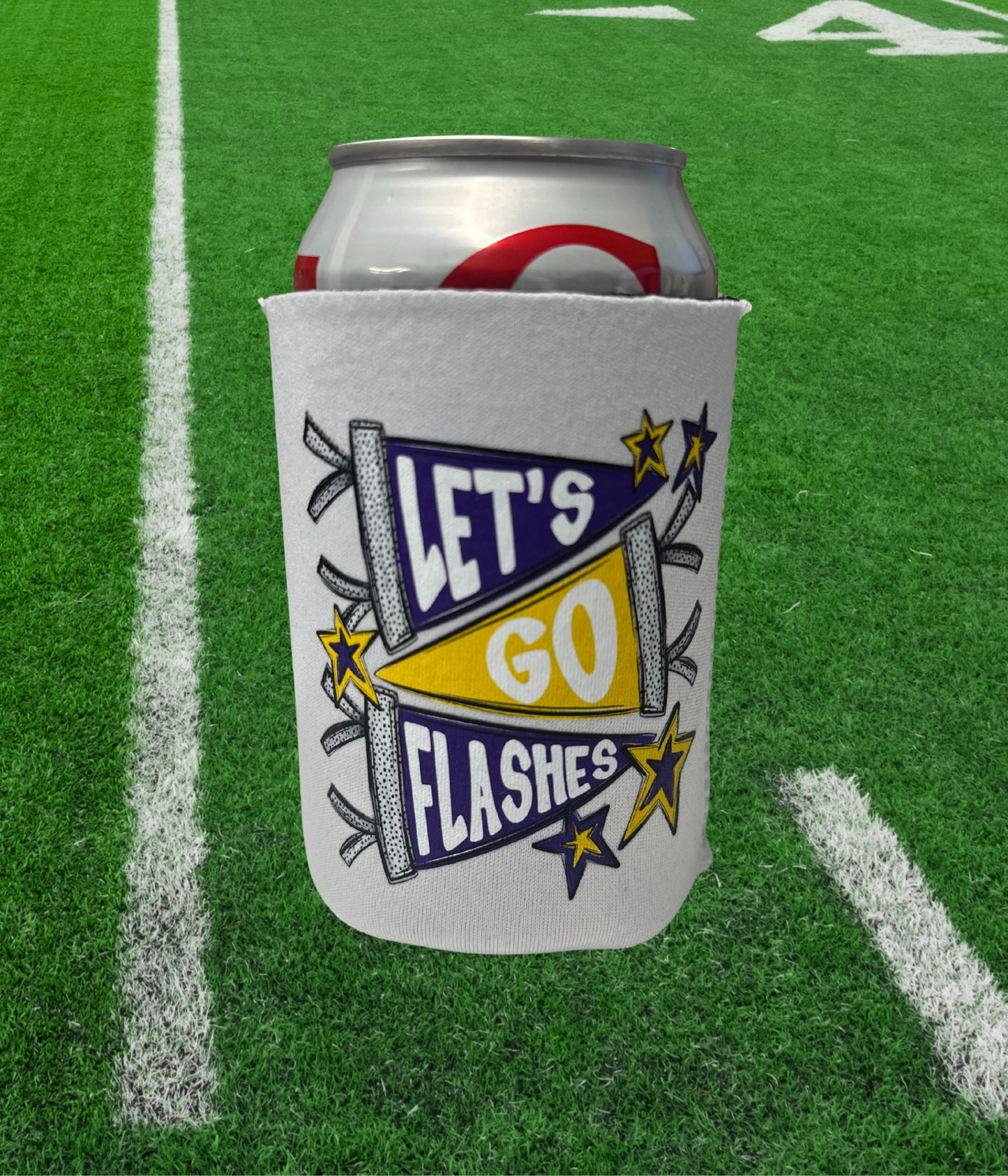 Let's Go Flashes Koozie