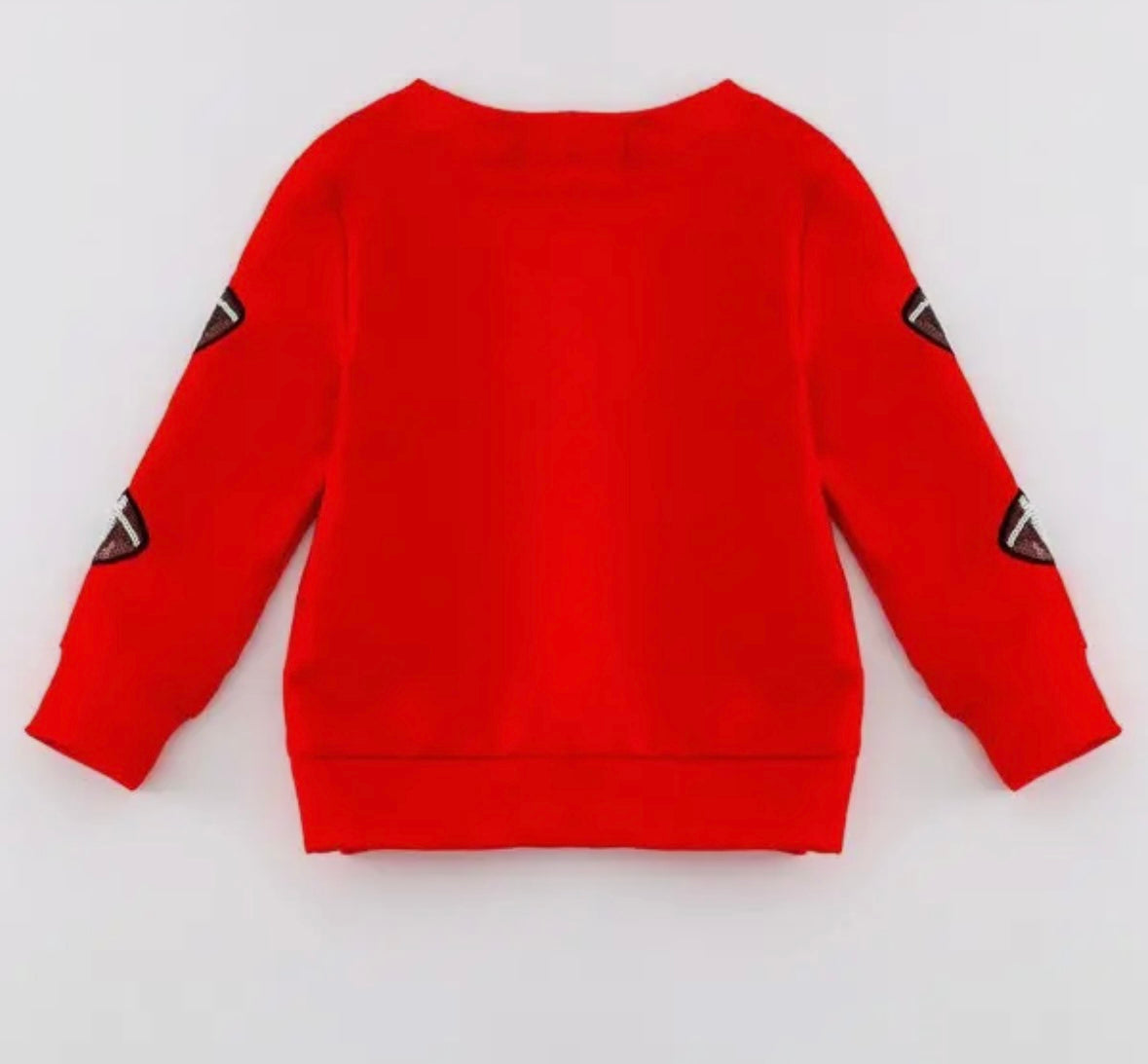 Red Sequin Football Shirt