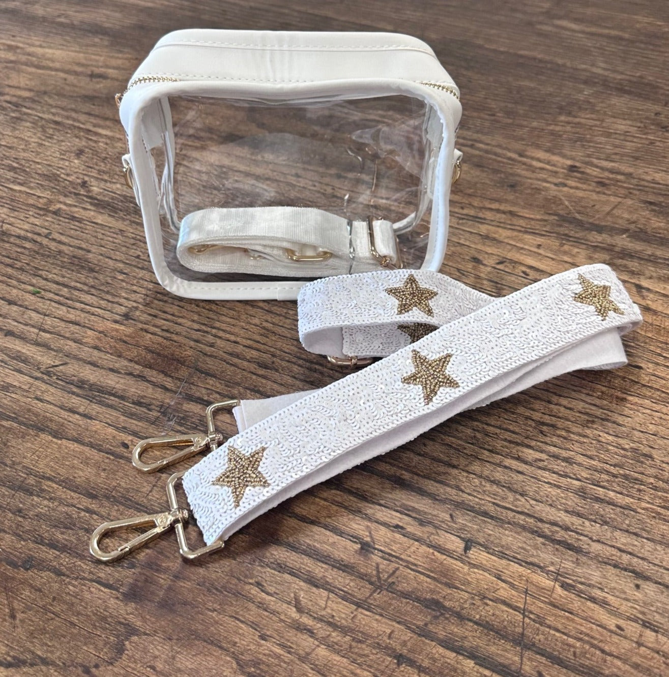 White Clear Crossbody