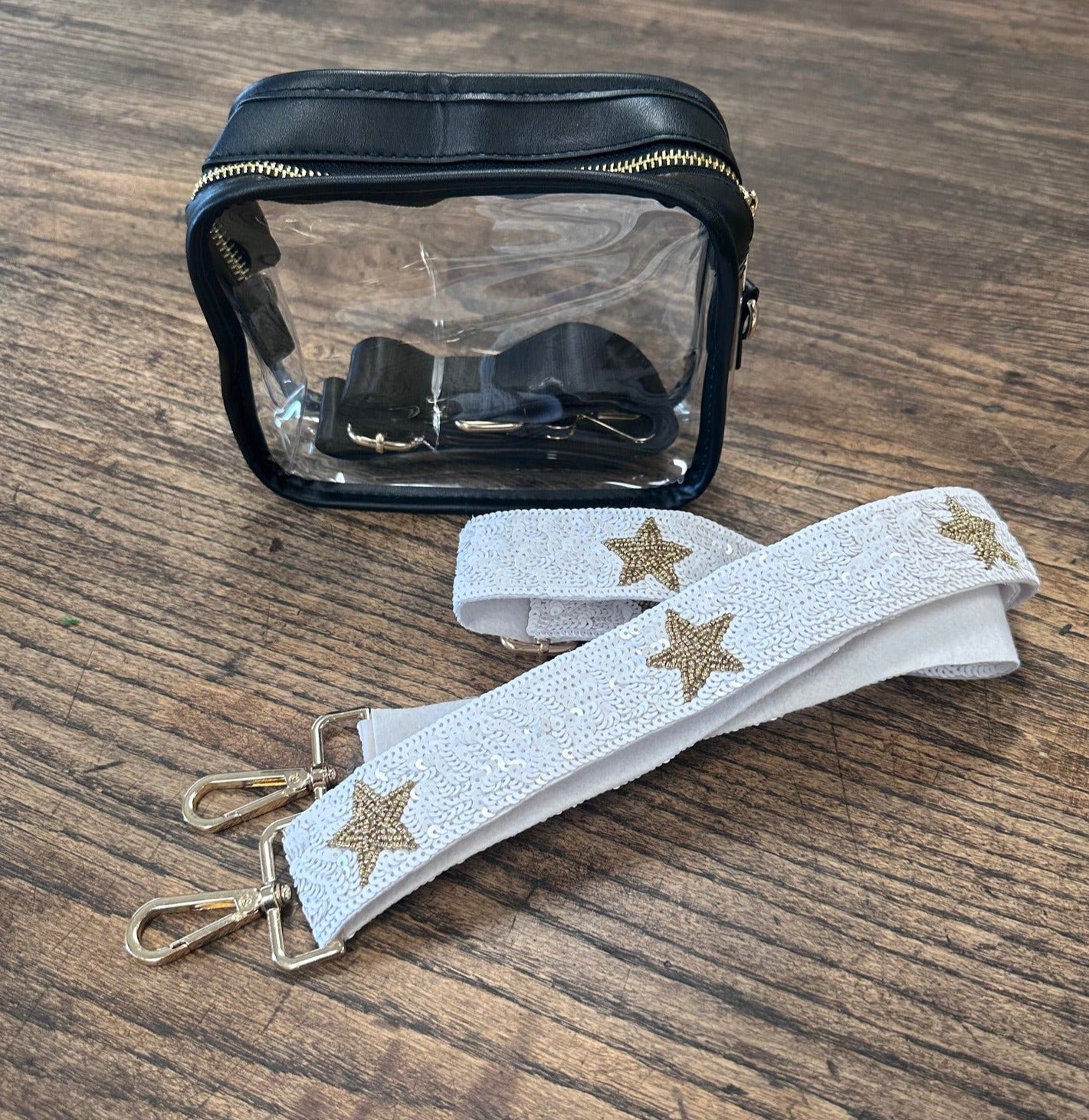 Black Clear Crossbody