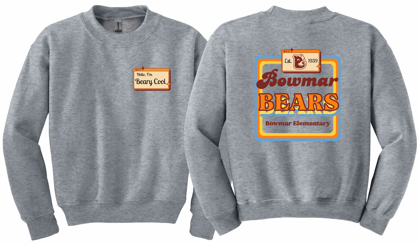Retro Beary Cool Crewneck