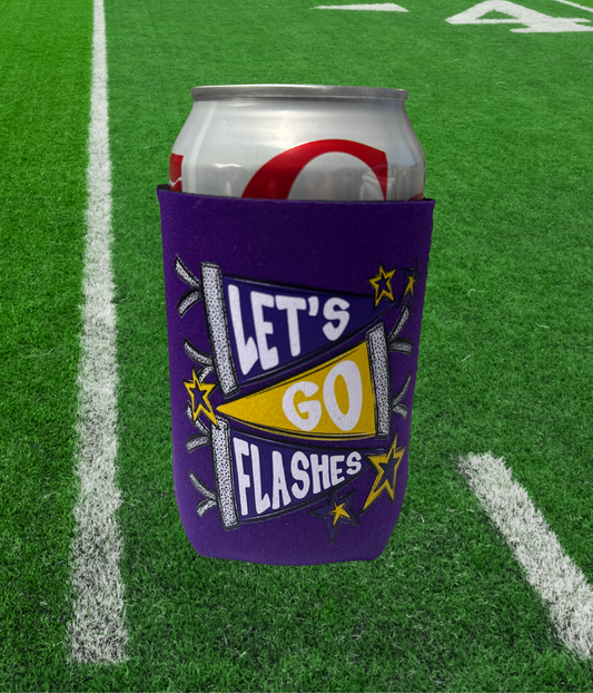 Let's Go Flashes Koozie
