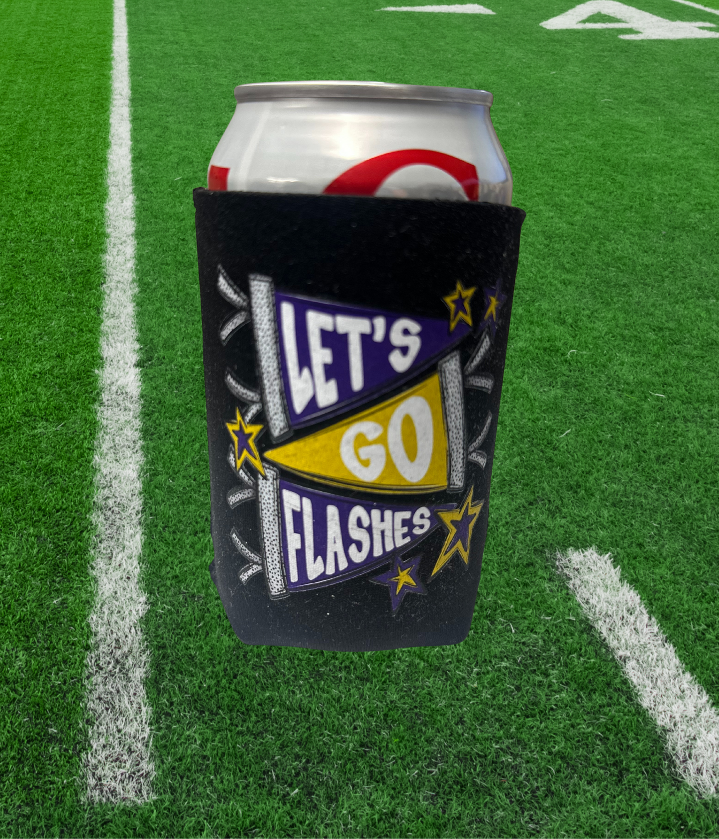 Let's Go Flashes Koozie