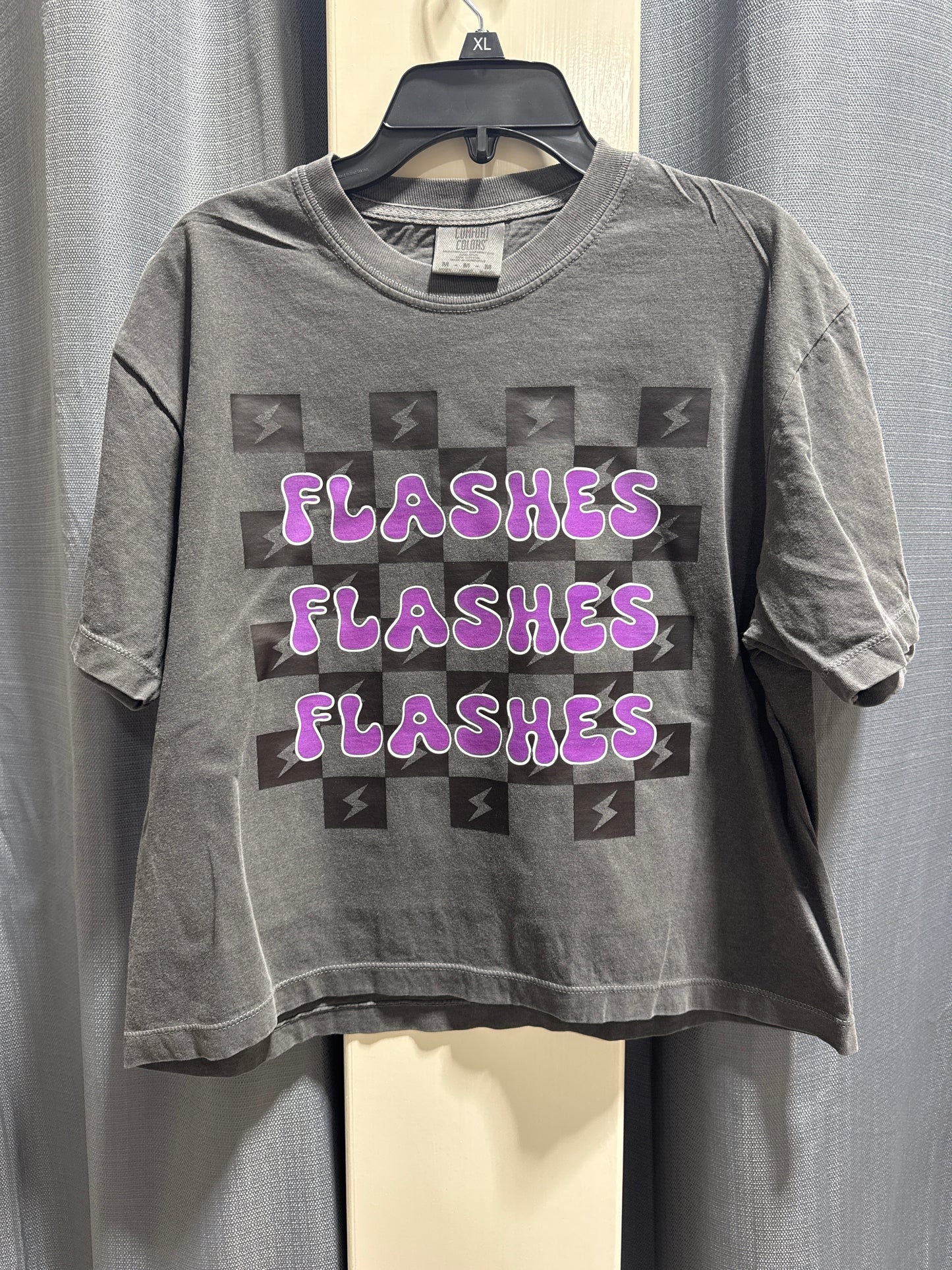 Flashes Check Boxy T-shirt