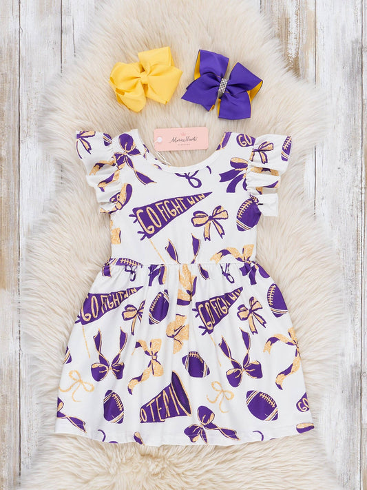 Go Team Flutter Swing Dress