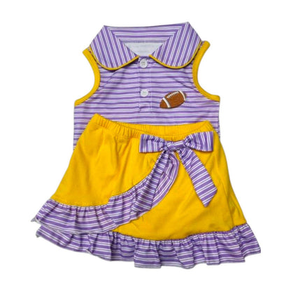 Gameday Cheer Sets- Purple/White & Blue/White