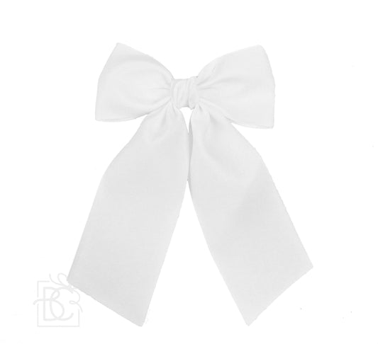 White Satin Bow