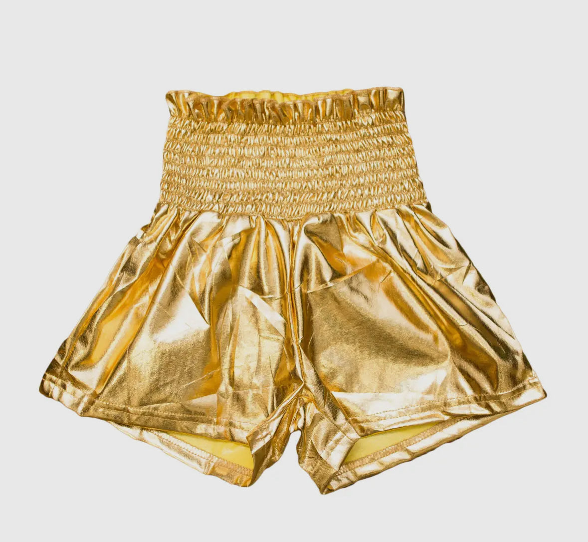Gold Metallic Kids Shorts
