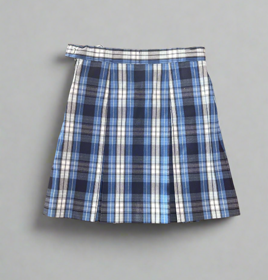 Plaid #76 Kick Pleat Skirt