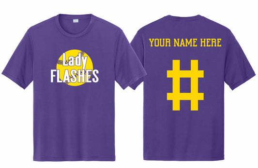 Softball Tee with Custom Name/#