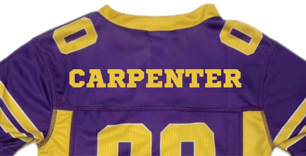 Add Name to Football Jersey