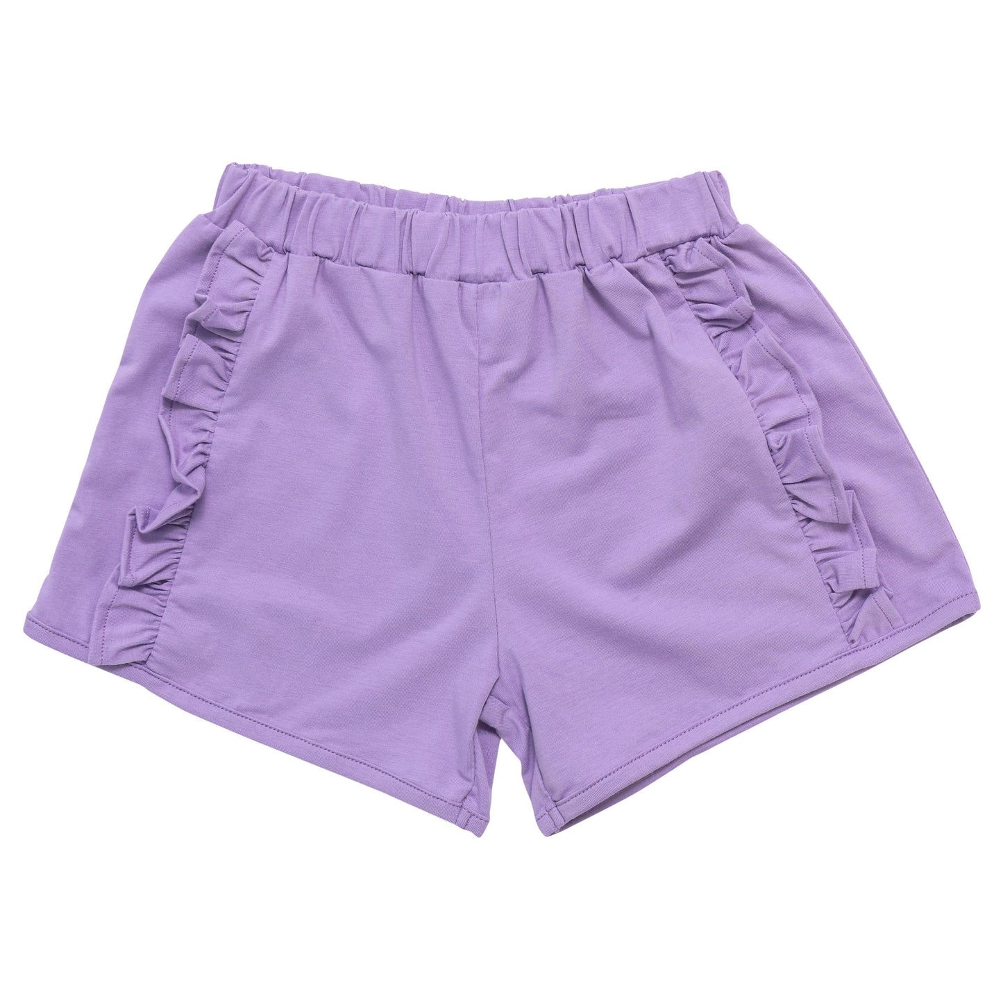 Ruffle Shorts-Lavender