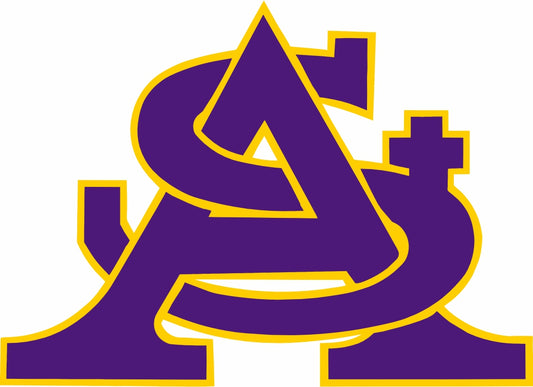 Purple/Gold St. Al Decal