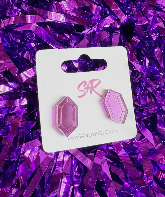 Purple Gem Studs