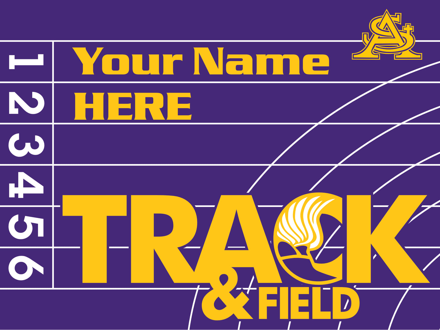 VCS Track & Field Yard Sign