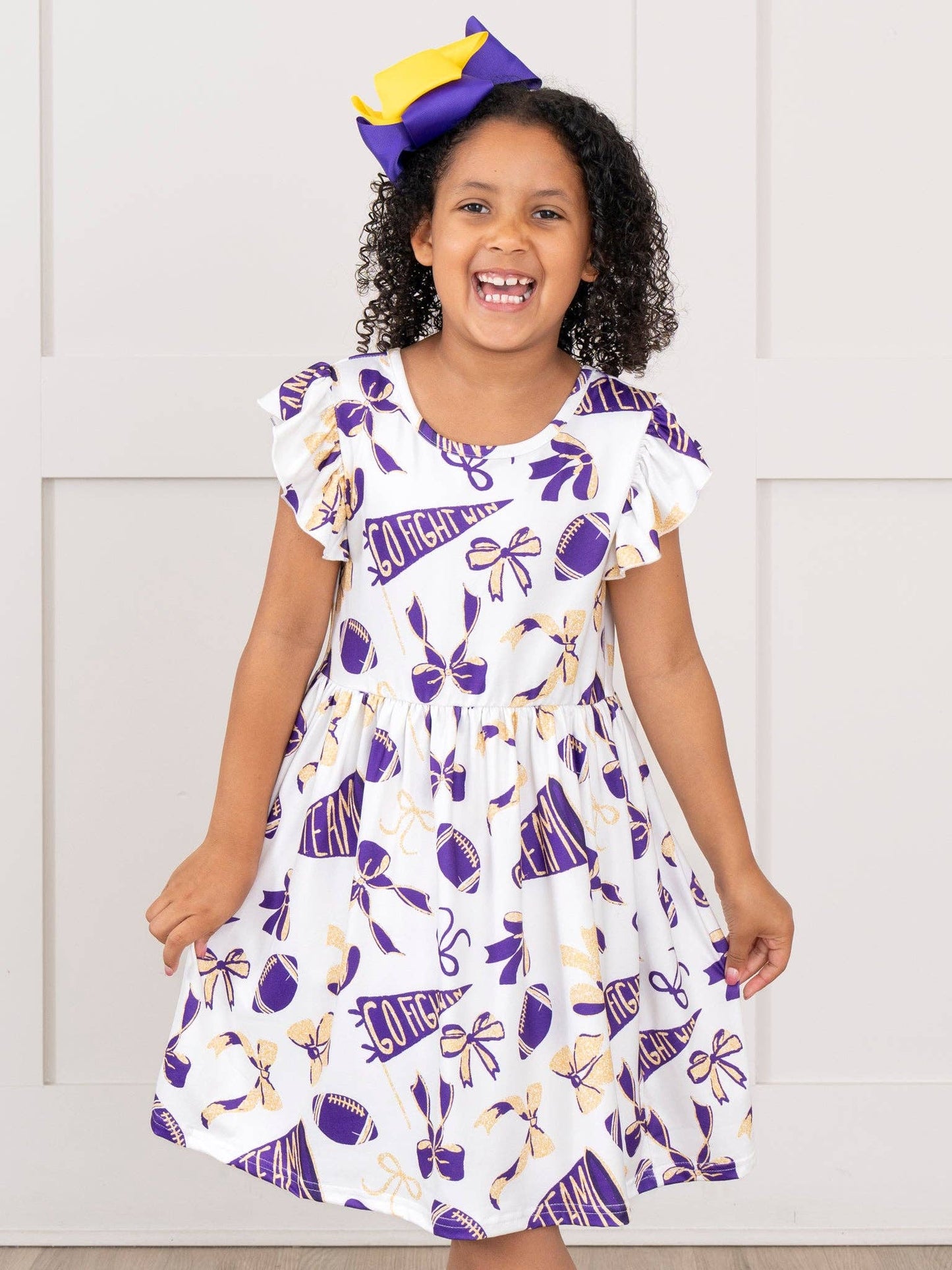 Go Team Flutter Swing Dress