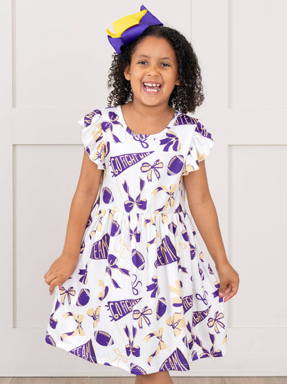 Go Team Flutter Swing Dress