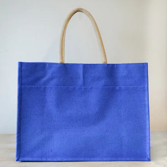 Royal Jute Pocket Tote