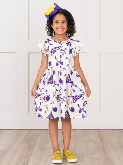 Go Team Flutter Swing Dress