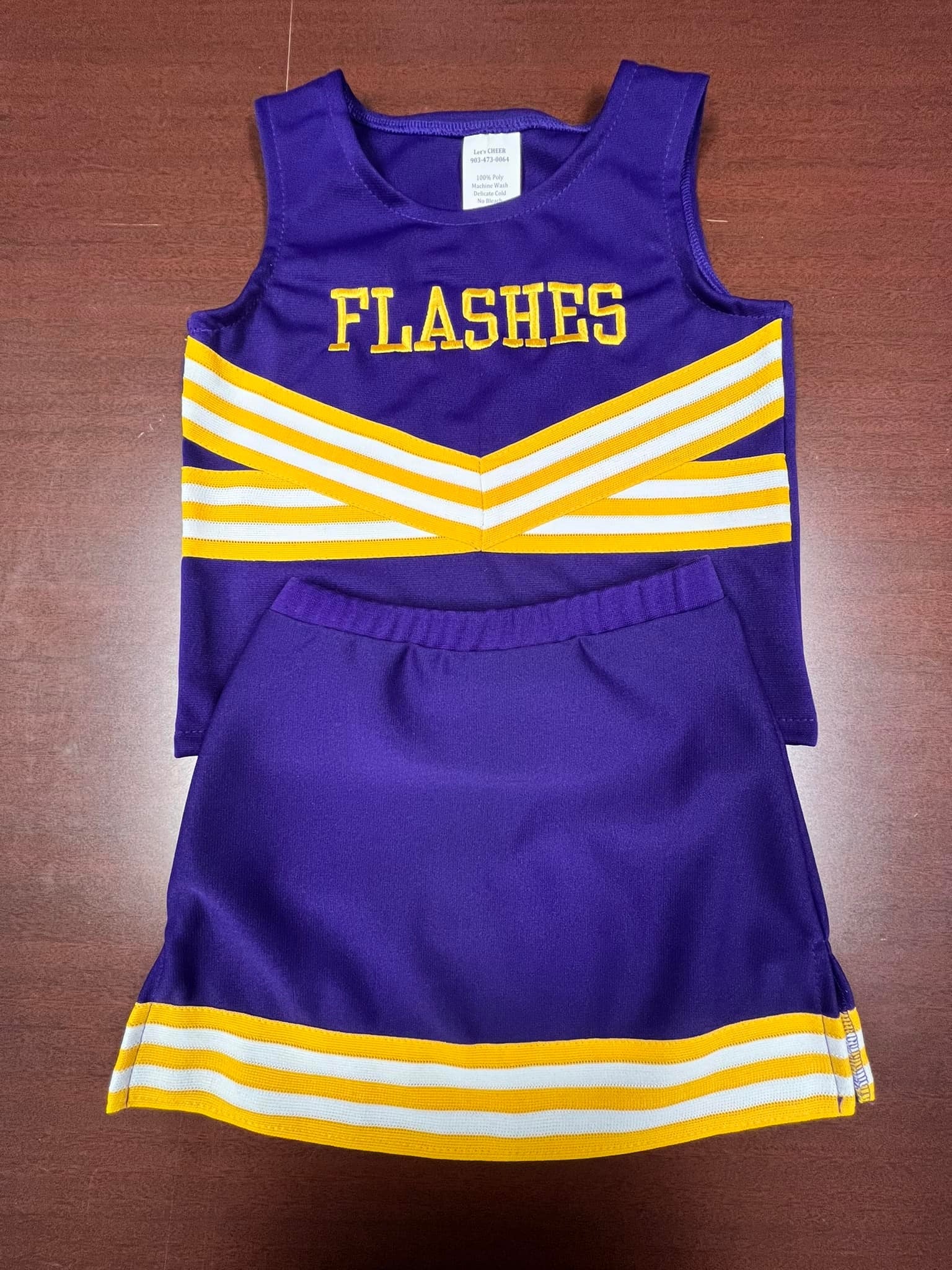 Flashes Girls Cheer Uniforms – H&M Promotional Printing & Signs
