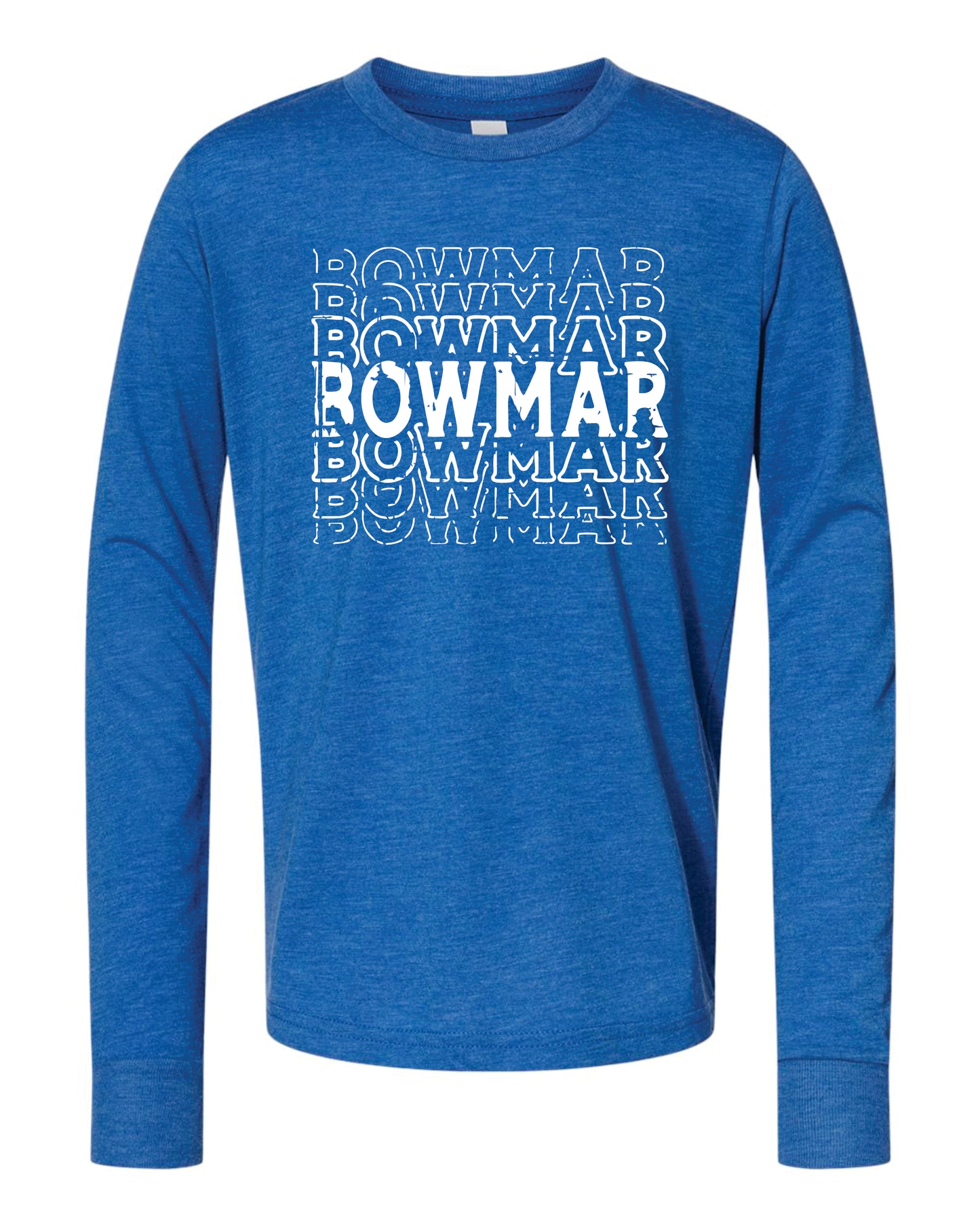 Distressed Bowmar Bella+Canvas-Long Sleeve