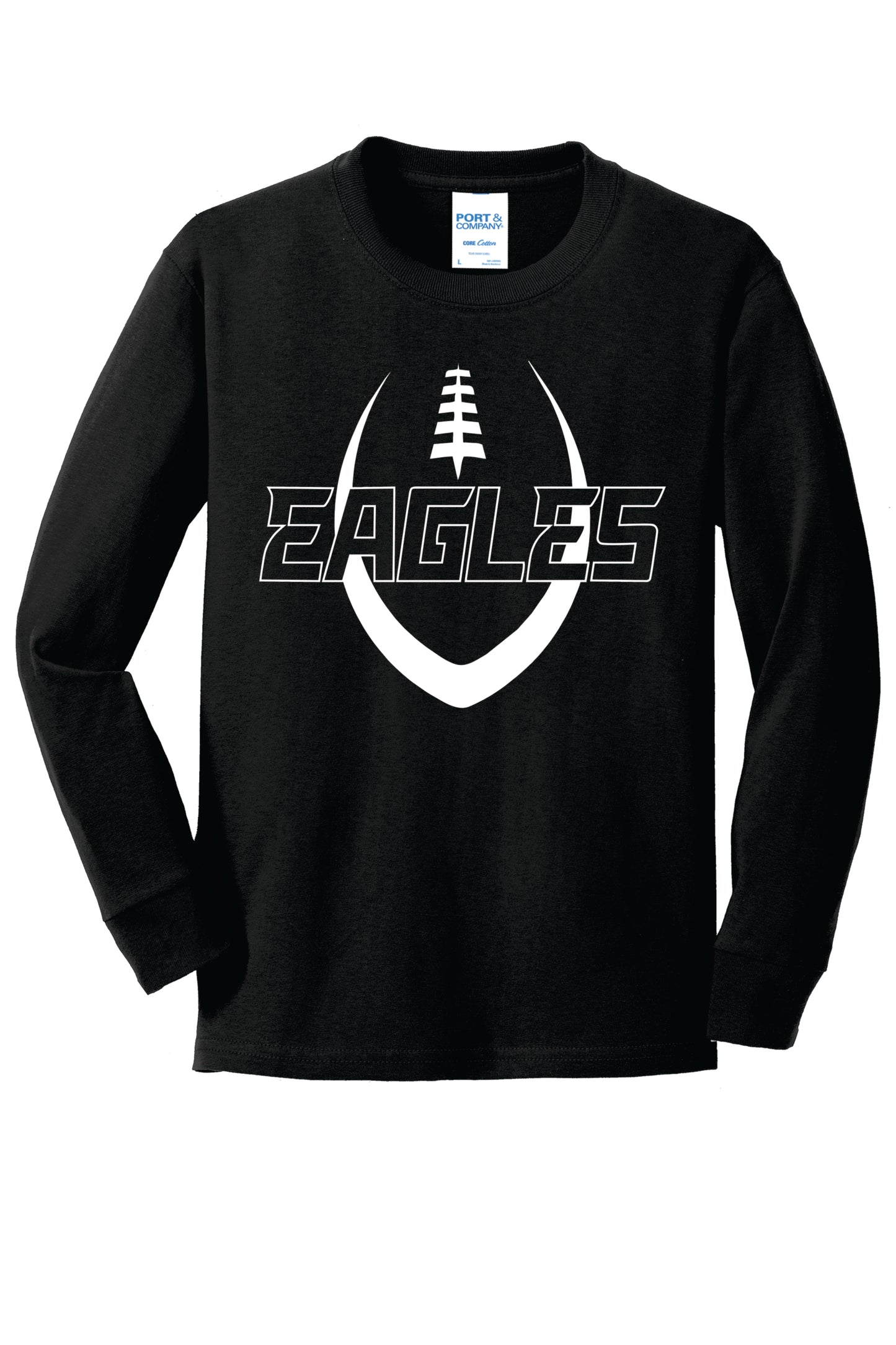 PCA Football Cotton Long Sleeve TShirt