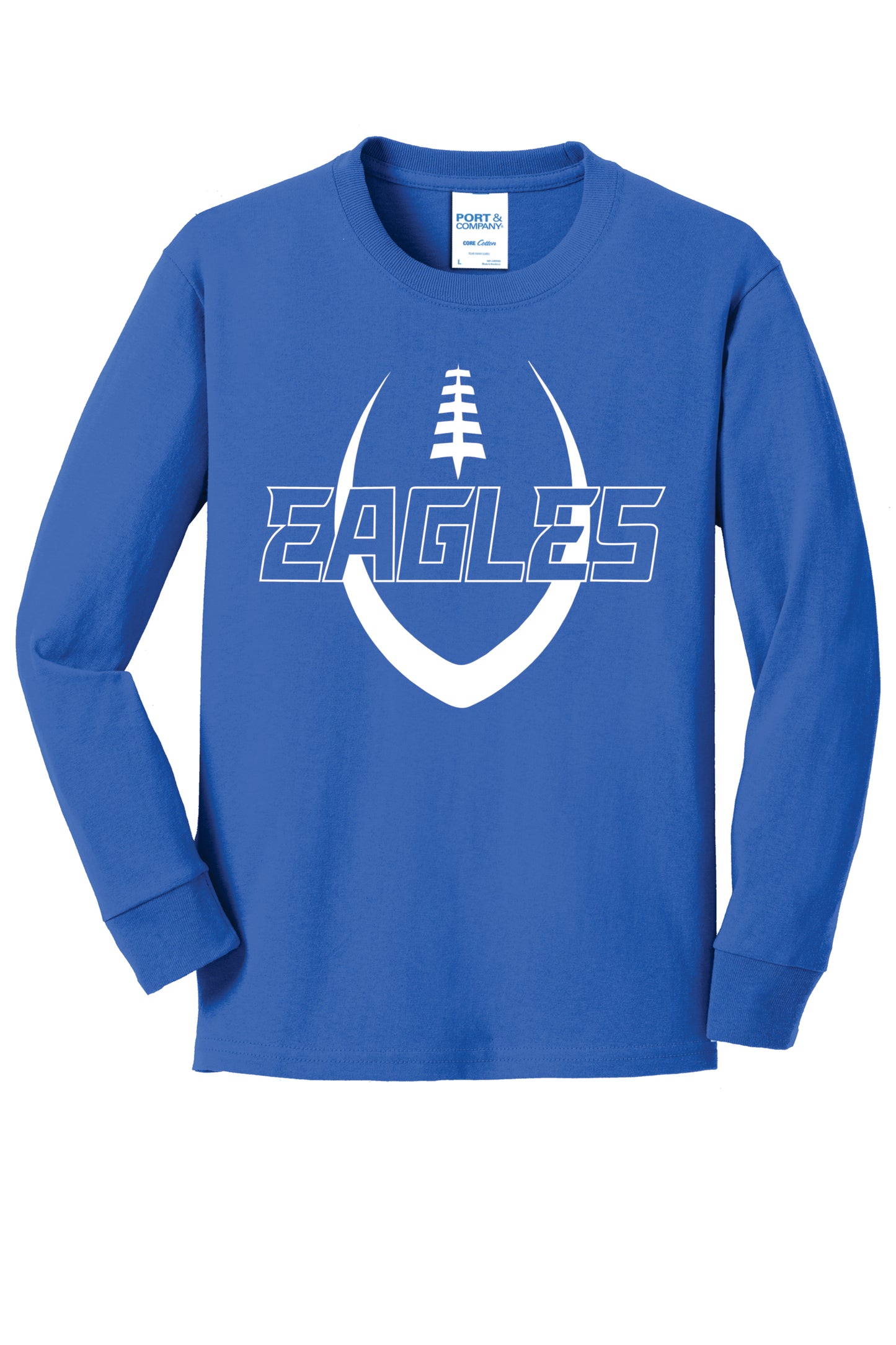 PCA Football Cotton Long Sleeve TShirt